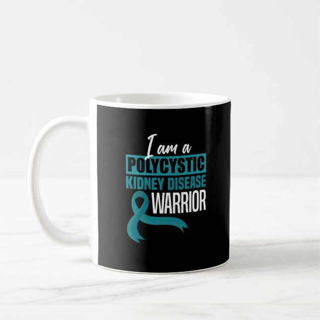 Polycystic Kidney Disease Warrior Coffee Mug (Left)