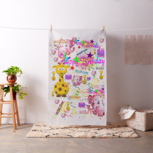Polyester Poplin Fabric Wild one birthday fabric