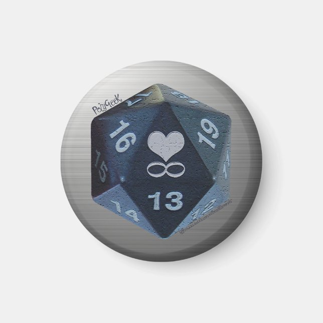 PolyGeek Magnet - Black (Front)