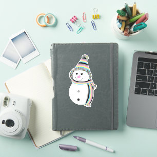Polygender Pride Snowman Snowperson Flag