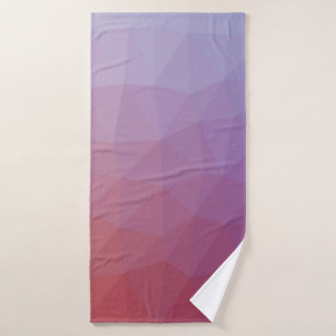 polygon abstract. Modern abstract illustration wi Bath Towel