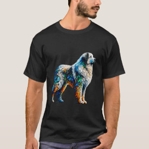 Polygon Art Great Pyrenees Pyrenean Mountain Dog P T-Shirt