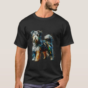 Polygon Art Tibetan Terrier T-Shirt