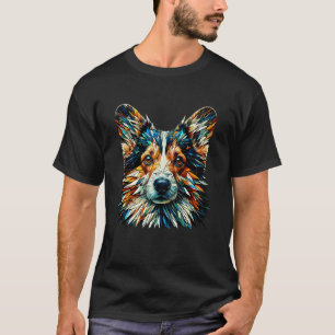 Polygon Art Welsh Corgi Dog Corgis T-Shirt