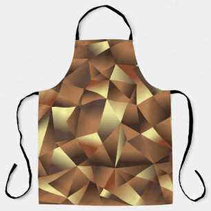 Polygon Background: Abstract Textured Art Apron