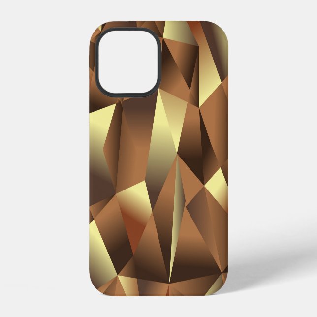 Polygon Background: Abstract Textured Art iPhone Case (Back)