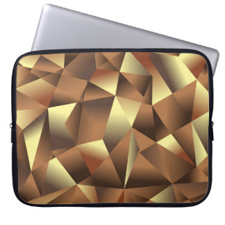 Polygon Background: Abstract Textured Art Laptop Sleeve