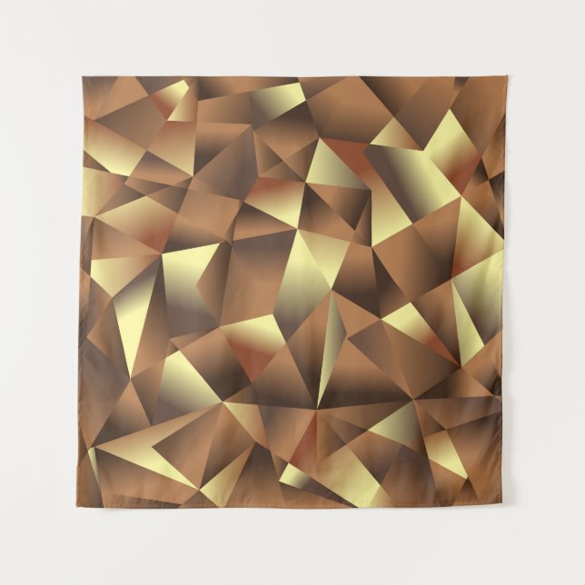 Polygon Background: Abstract Textured Art Tapestry (Front)
