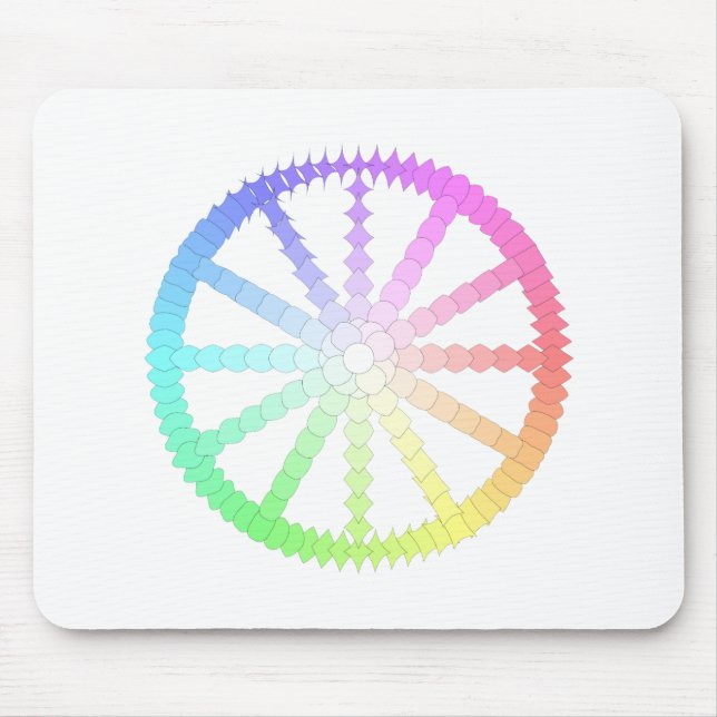 polygon evolution wheel geometry mouse mat (Front)