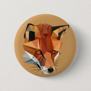 Polygon Fox Custom 6 Cm Round Badge