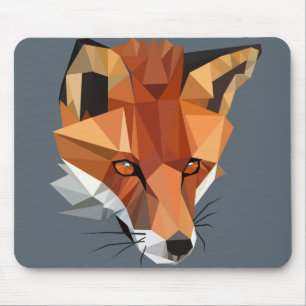 Polygon Fox Custom Mouse Mat