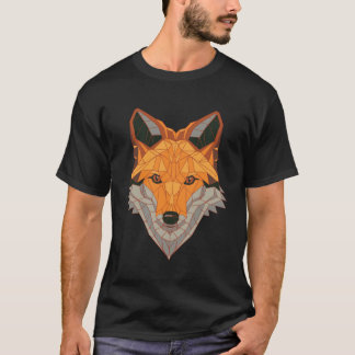 Polygon Fox Head Low Poly T-Shirt