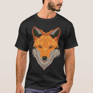 Polygon Fox Head Low Poly T-Shirt