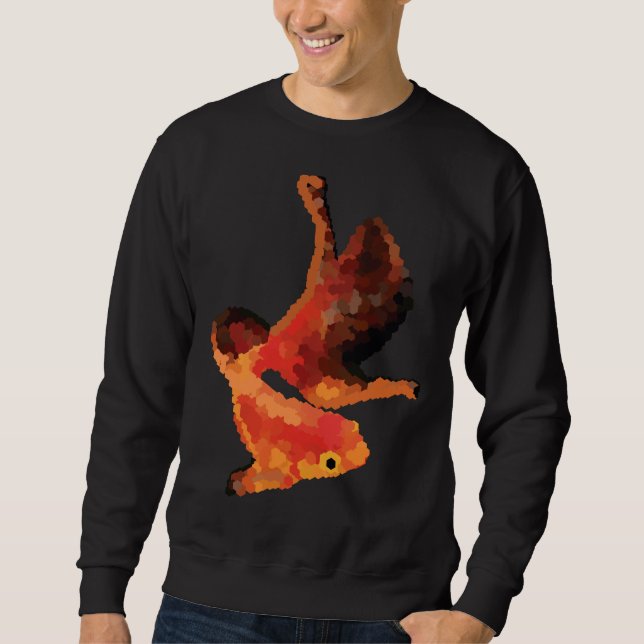 Polygon Gold Fish Potrait Sweatshirt (Front)