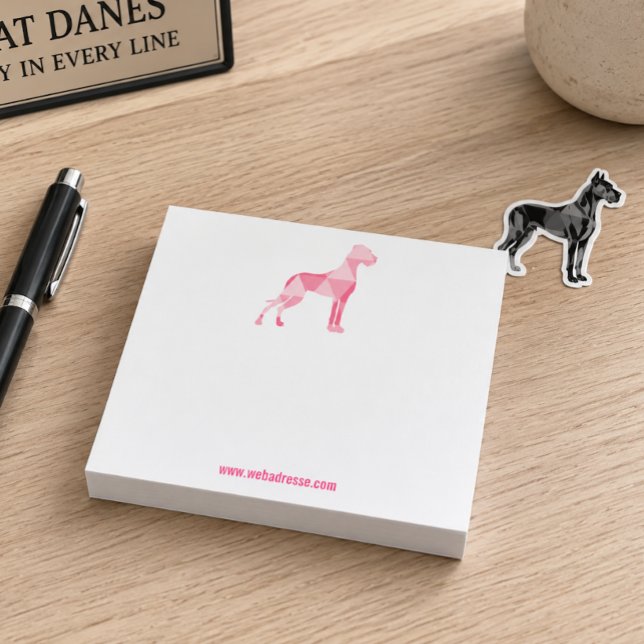 Polygon Great Dane Pink Post-it Notes (Creator Uploaded)