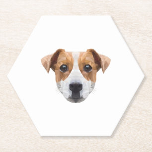Polygon JRT Dogfather Dog Mum Dog Lover Jack Paper Coaster