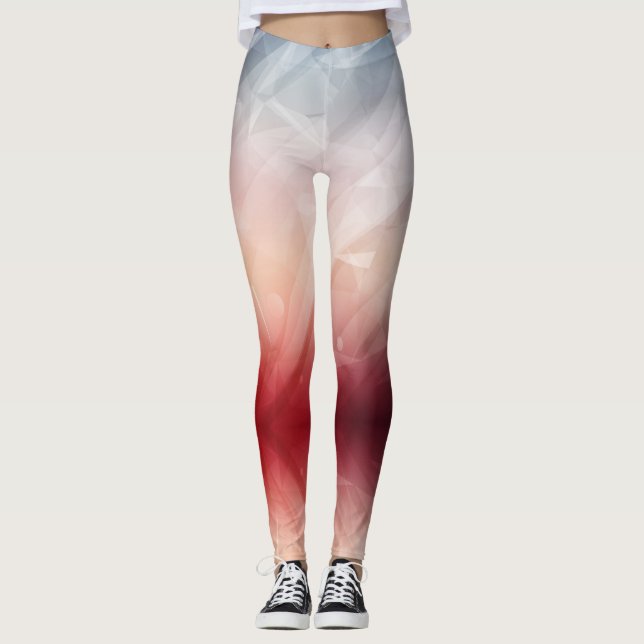 Polygon Love - Power Yoga Leggings (Front)