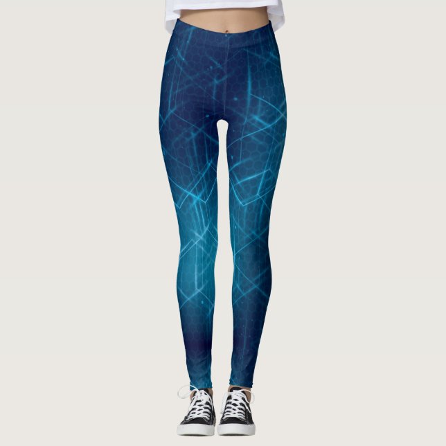 Polygon Love - Power Yoga Leggings (Front)