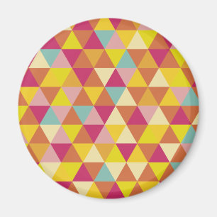 Polygon Multi color Triangles in Geometrical Shape Magnet