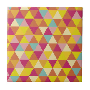 Polygon Multi colour Triangles in Geometrical Tile