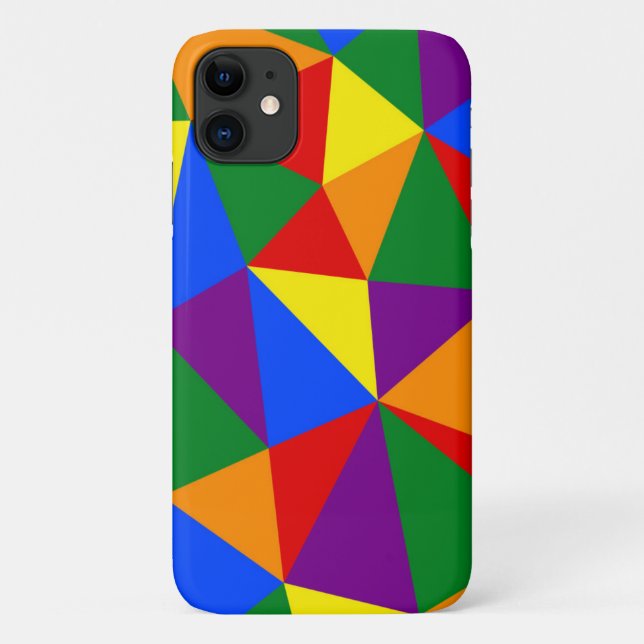 Polygon Rainbow Pattern Case-Mate iPhone Case (Back)