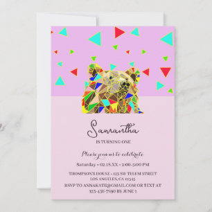 Polygon Wild Bear Invitation