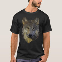 polygon wolf triangular mosaic shapes polyart