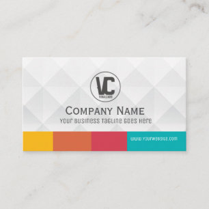 Polygonal 3D Business Card Standard, 3.5" x 2.0"