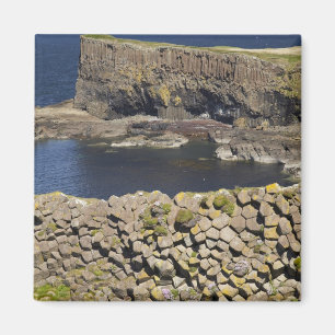 Polygonal basalt, Staffa, off Isle of Mull, Magnet