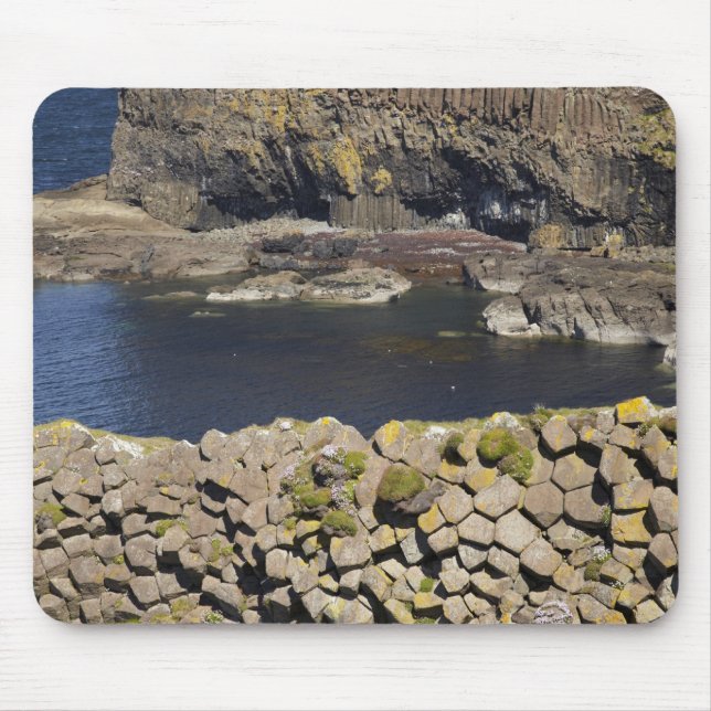 Polygonal basalt, Staffa, off Isle of Mull, Mouse Mat (Front)