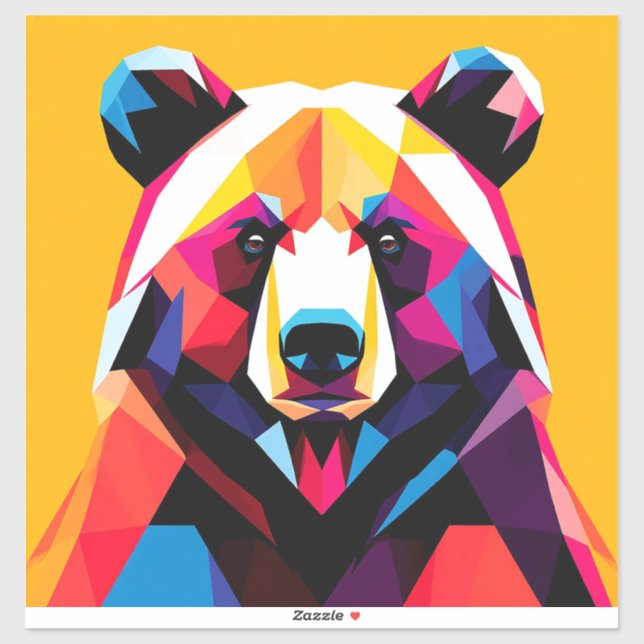 Polygonal Bear with Abstract Style (Sheet)
