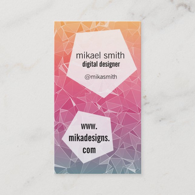 Polygonal Business Card (Front)