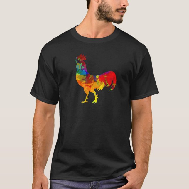 Polygonal Chicken  Chicken Chicken T-Shirt (Front)