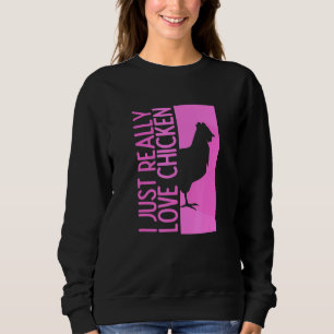Polygonal Chicken Design For Who Really Like Chick Sweatshirt