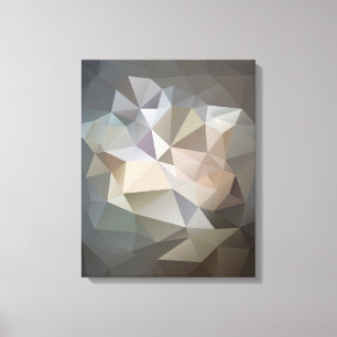 Polygonal Geometric Abstract Digital Art -Canvas Canvas Print