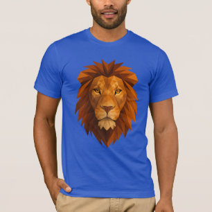 Polygonal Lion Head – Geometric Power Design for M T-Shirt