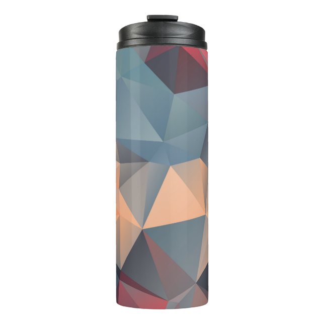 Polygonal Mosaic: Creative Geometrical Elegance. Thermal Tumbler (Front)