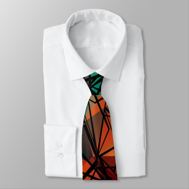 Polygonal pattern tie (Tied)