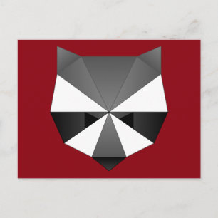 Polygonal Racoon Postcard