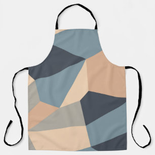 Polygonal variegated seamless pattern. multi-color apron