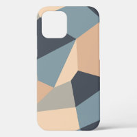Polygonal variegated seamless pattern. multi-color