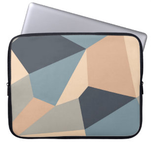 Polygonal variegated seamless pattern. multi-color laptop sleeve