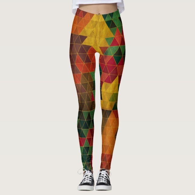 Polygone Love - Power Yoga Leggings (Front)