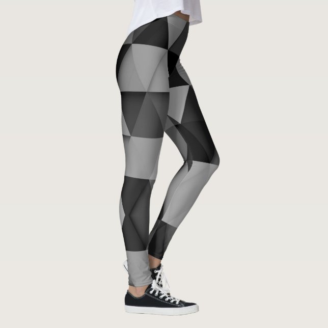 Polygone Love - Power Yoga Leggings (Right)