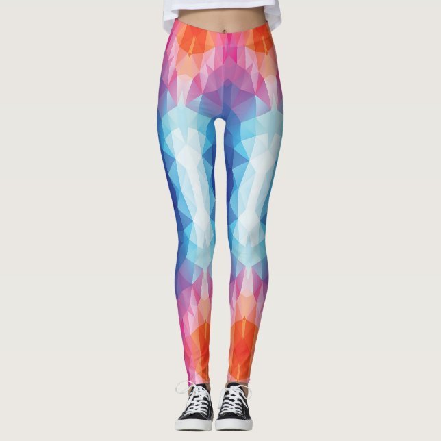 Polygone Love - Power Yoga Leggings (Front)