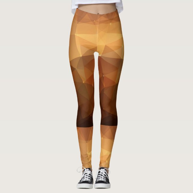 Polygone Love - Power Yoga Leggings (Front)