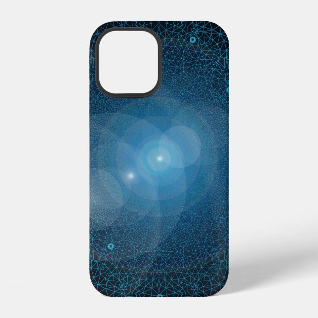 Polygons artificial intelligence iPhone case (Back)