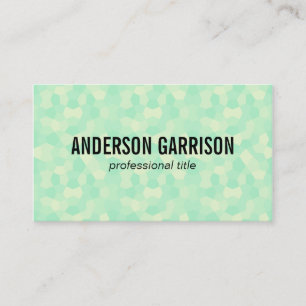 Polygons green/black business card
