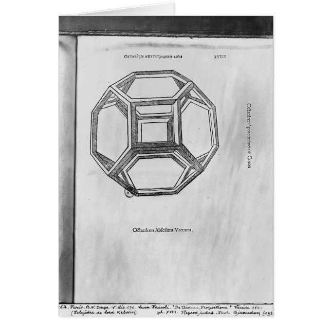 Polyhedron, from 'De Divina Proportione' (Front)