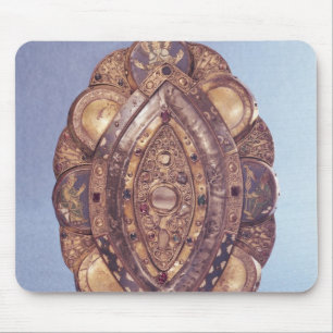 Polylobed elliptical reliquary mouse mat